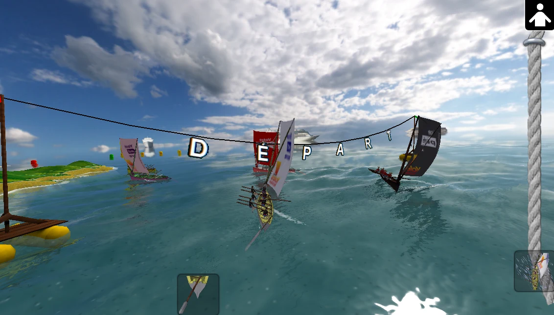 Yoles Martinique sailing screenshot